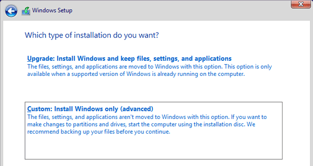 windows 10 custom install
