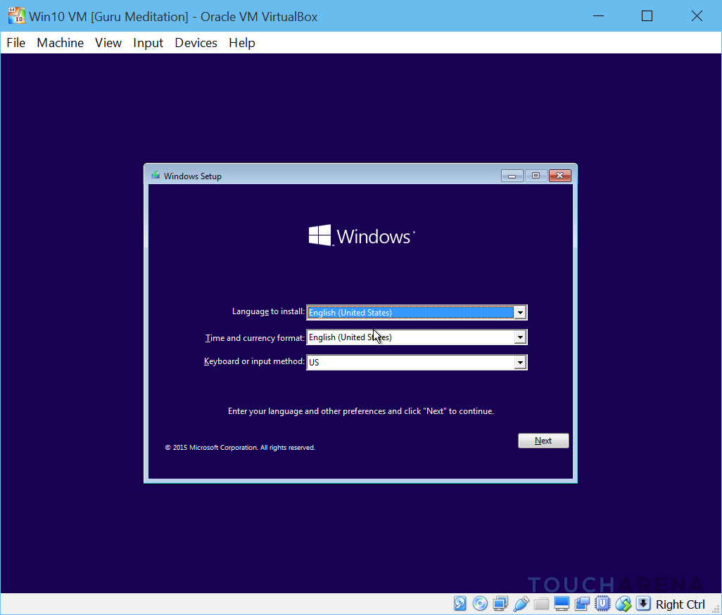 run windows 10 in virtualbox