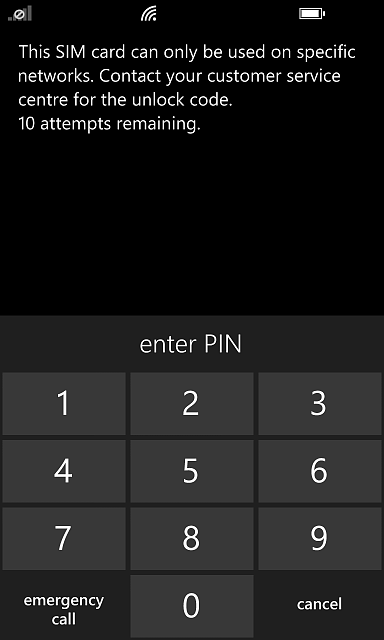 Lumia Unlock Screen