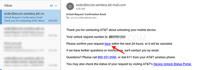 at&t network unlock code free