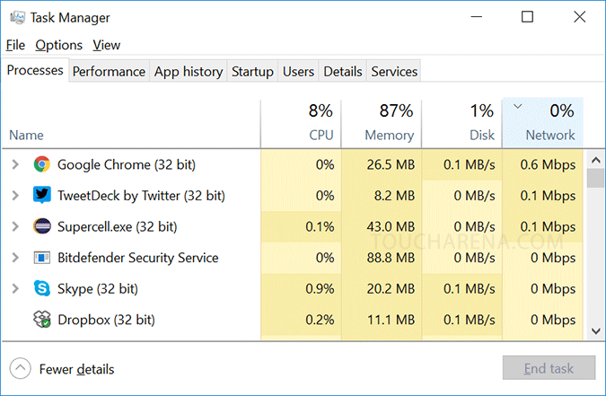 check data usage windows 10